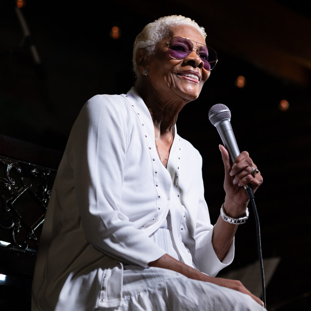 The incomparable Dionne Warwick at Todd Hunter's CD release concert at Urban Press Winery. Sep 4, 2023.